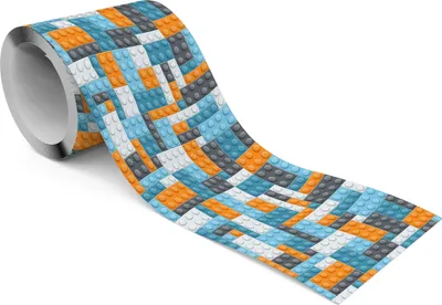 Obrázek produktu pro Muralo samolepicí bordury tapety bordury pro děti barevné BLÖCKE 3D efekt