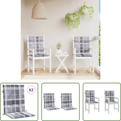 Produktbild von The Living Store Gartenstuhlauflagen für Niedriglehner 2 Stk. 100x50x3 cm