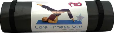 Immagine prodotto di Tappetino fitness Fitness-Mad 10mm nero Tappetino per allenamento Pilates 182x58cm
