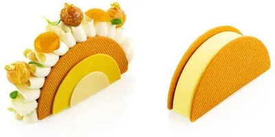 Immagine prodotto di Forno in silicone con motivo arcobaleno e anello da taglio multifunzionale
