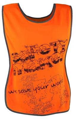 Produktbild von SafetyMaker Laufweste mit reflektierenden Streifen Größe S/M orange, 44524