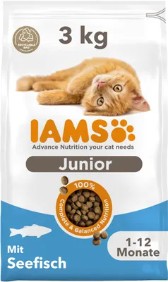 Imagen del producto de Alimento para gatos IAMS, línea Kitten, sabor a pescado del océano, 3 kg