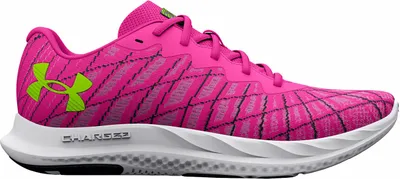 Image de Chaussures de course à pied Under Armour UA Charged Breeze 2 Rebel Pink/Black/Lime Surge 36 pour femmes