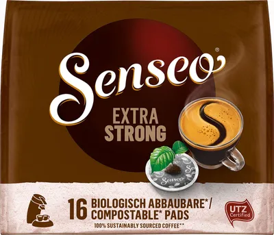 Produktbild von Senseo, Kaffeepads, Extra Kräftig, 16 er, 111 g UTZ
