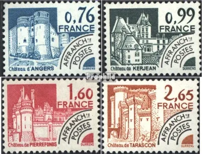 Produktbild von Briefmarken Frankreich 1980 Mi 2187-2190 (kompl.Ausg.) postfrisch Vorausentwertung Bauwerke