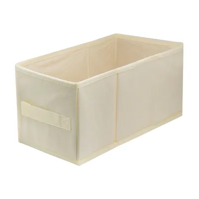Produktbild von Lavita Storage Box | faltbare Aufbewahrung Boxen 15 x 31 x 15 cm | Schubladen-Organizer Box| Elfenbein / Beige| 1 stück