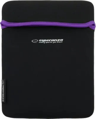 Image de Esperanza Sac Néoprène Pour Tablette 9,7" Et172V Noir/Violet