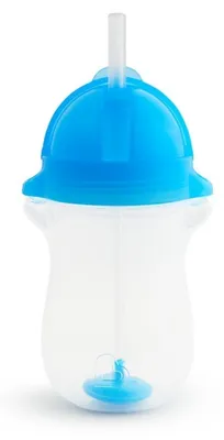 Image de Munchkin MUNCHKIN gertuvė su šiaudeliu ir svareliu, mėlynos spalvos, 12mėn+, 296ml, 01246101