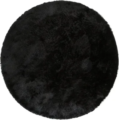 Imagen del producto de Alfombra de pelo alto Interiyou Whistler, color , redonda, diámetro 80 cm