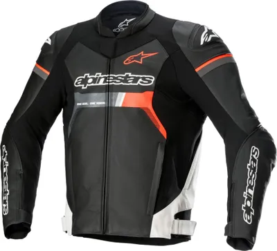 Produktbild von Alpinestars GP Force Motorrad Lederjacke, schwarz/rot/weiß, 54