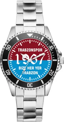 Produktbild von KIESENBERG Herrenuhr Armbanduhr Trabzonspor Geschenk Fan Artikel Zubehör Fanartikel Analog Quartz Uhr 2732