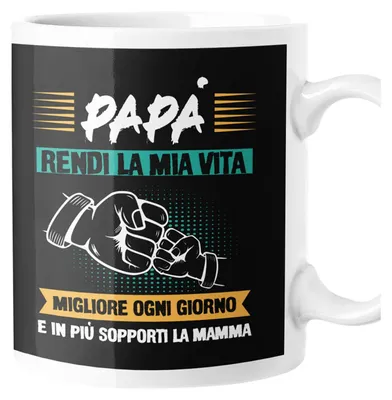 Vatertags-Tasse mit Spruch, Keramik, 30 ml, spülmaschinenfest