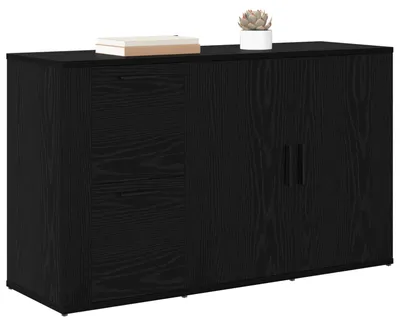 Produktbild von vidaXL Sideboard Schwarz Eichen-Optik 100 x 33 x 59,5 cm Holzwerkstoff
