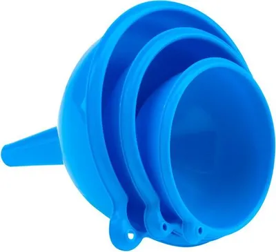 Zdjęcie produktu dla Lejek Plastikowy Zestaw 3 Rozmiarów 10X12X14Cm
