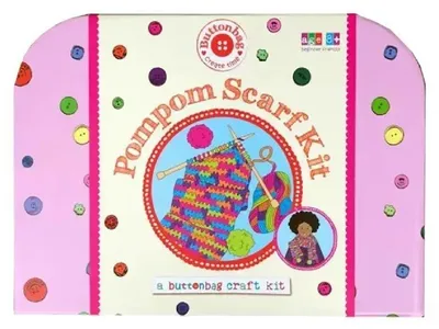 Immagine prodotto di Buttonbag Pompon Sciarpa Kit fai da te - Kit creativo fai da te per bambini