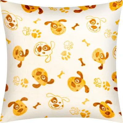 Immagine prodotto di Cuscino ELLIK - motivo per bambini - 35x40 cm - Marrone,Beige