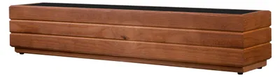 Zdjęcie produktu dla Prostokątna doniczka drewniana do użytku zewnętrznego, wymiary: 90 x 17 x 17 cm