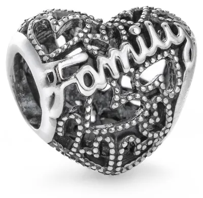 Zdjęcie produktu dla Zawieszka PANDORA z serii Moments, model "Openwork Family Heart"