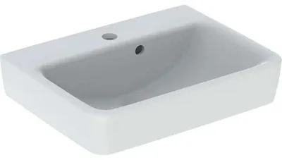 Produktbild von GEBERIT Aufsatzwaschbecken Renova Plan 50 cm weiß mit KeraTect® Spezialglasur 501719008