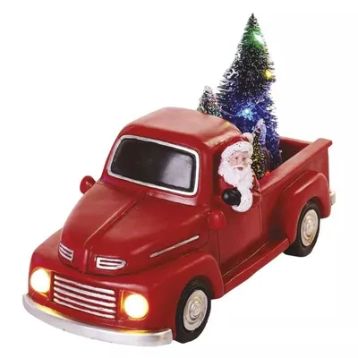 Immagine prodotto di EMOS LED auto rossa con Babbo Natale e alberi di Natale DCLW09