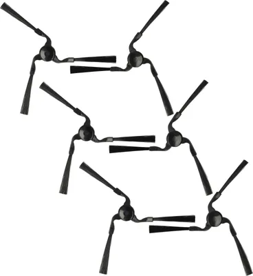 Produktbild von vhbw 6x Seitenbürste Ersatz für Yujin Roboter P034, P035 für Saugroboter - Reinigungsbürsten Set, links/rechts, schwarz