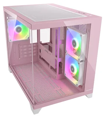 Obrázek produktu pro Cougar CGR-2QA6P-RGB COUGAR Gehäuse Mini-Tower FV150, ARGB, Pink