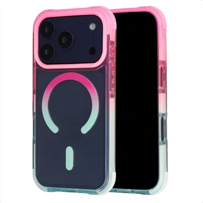 Produktbild von Selencia Gradient Backcover mit MagSafe für das Apple iPhone 17 Pro Max – Rosa / Blau