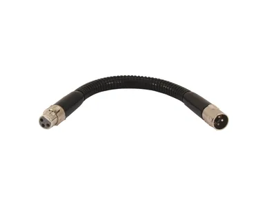 Imagen del producto de OMNITRONIC, cable con conector XLR, color negro, longitud de 47 cm