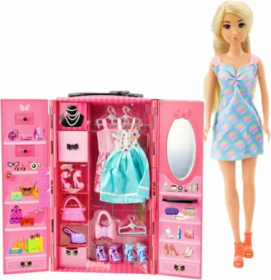 Immagine prodotto di Bambola con accessori per guardaroba Set di vestiti alla moda per vestiti rosa