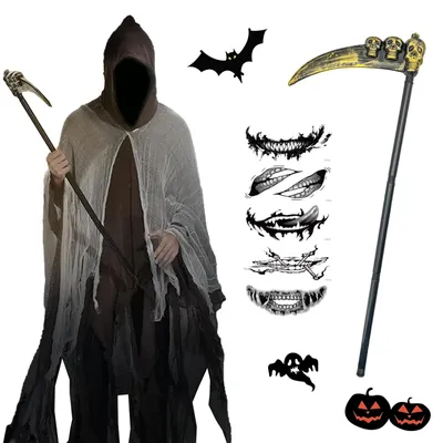 Image de Costume d'Halloween de Faucheur pour hommes