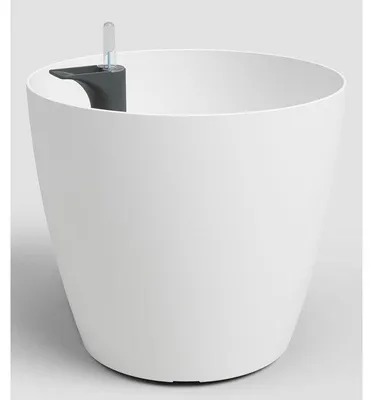 Image de Pot de fleurs - ARTEVASI - San Remo SWS 30 MA - Intérieur/extérieur - Plastique - Ø30,5 x H27 cm - 14,5 L - Blanc