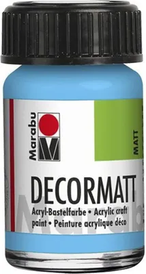 Produktbild von Marabu 1401 39 090 Decormatt Acryl Hellblau 15 ml(P)