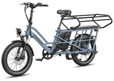 Produktbild von E-Bike FAFREES FF20 CUV 30AH Doppelter Kindersitz , 0-12 Jahre, 100kg Traglast, rostfreier Stahl-Blau