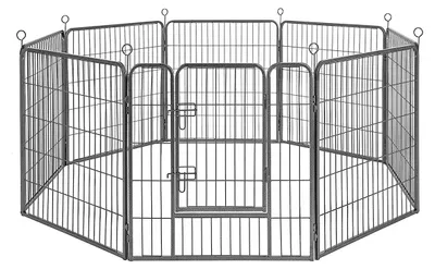 Obrázek produktu pro Venkovní výběh pro psy – výběh pro štěňata – ocelové trubky – přenosný – 246 x 83 x 210 cm
