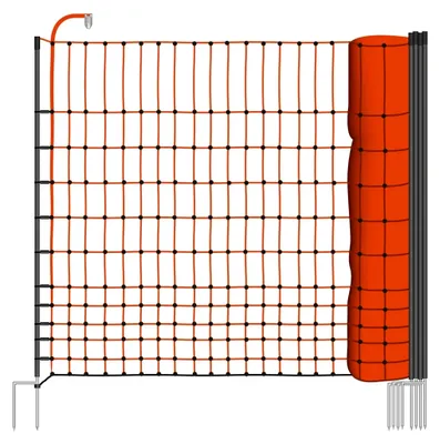 Produktbild von 50 m Geflügelnetz, Classic, 112cm Netzhöhe, Gartensicherung, Weidezaun einfacher Aufbau ohne Werkzeug!