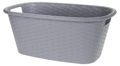 Produktbild von Waschekorb - grau - 35 l - 60 x 40 x 25 cm