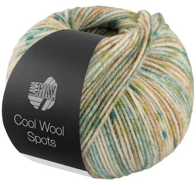 Produktbild von Lana Grossa - Cool Wool Spots 5001 creme camel senf türkis petrol nougat