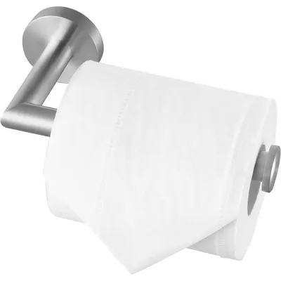 Productafbeelding van RVS toiletrolhouder, roestvrij staal, voor wandmontage, geschikt voor badkamer en keuken, geborsteld oppervlak