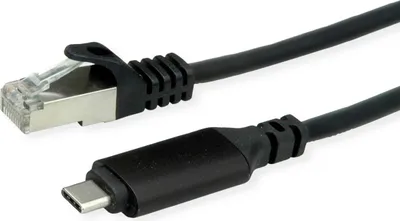 Zdjęcie produktu dla ROLINE 12.02.1167, Przewodowa, USB Type-C, Ethernet, 1000 Mbit/s, Czarny
