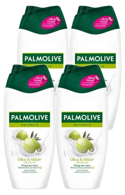 Obrázek produktu pro Palmolive krémové sprchové olivové a hydratační mléko 250ml balení 4 ks
