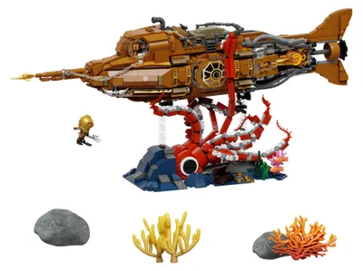 Immagine prodotto di Pantasy 85029 Il sottomarino Nautilus Steampunk 2.252 pezzi blocchi da costruzione a pinza