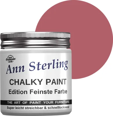Produktbild von Ann Sterling Kreidefarbe Shabby Chic Farbe: 250ml. Lack Chalky Paint - Pompös