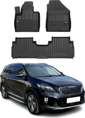 Immagine prodotto di 2015-2020 Kia Sorento tappetini TPE nero 3 pz