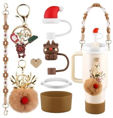 Produktbild von Kerstdeko-set für Thermos und Wasserflaschen