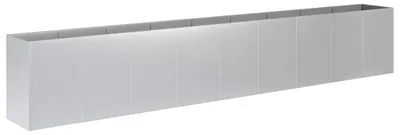 Obrázok produktu pre vidaXL Záhradný kvetináč, strieborná farba, 360 x 40 x 60 cm, pozinkovaná oceľ