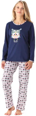 Image de Pyjama Timone pour filles et adolescentes TITR210 (Bleu foncé-F3A, 146)