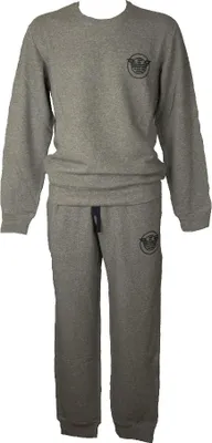 Immagine prodotto di Tuta uomo completo EMPORIO ARMANI gicocollo con logo pantaloni con polsino coulisse e tasche articolo 111943 2F573, EUR S - CN 165/88A - BR P - MX CH, Cotone 98%,Spandex 2%