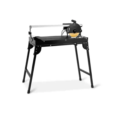Produktbild von EBERTH Fliesenschneidmaschine Nass, Elektrisch 800 Watt Leistung, 620mm Schnittlänge, Nassschneider mit Tisch, Pumpe und optischem Laser