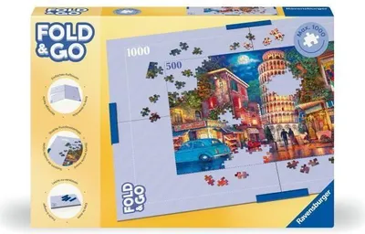Image de Plateau Puzzle Ravensburger Pliable, Pour 1000 Pièces, Pinces de Fixation, Multicolore