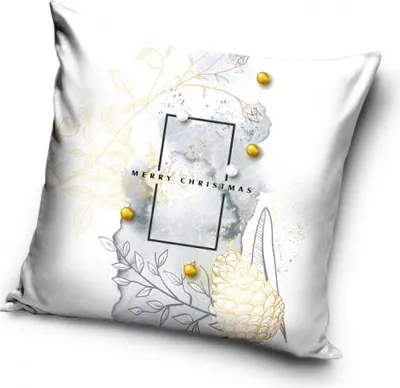 Produktbild von CARBOTEX Weihnachts-Kissenbezug WEISS, 40/40cm, PNL215047